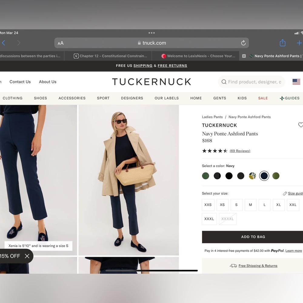 Tuckernuck Brown Ponte Ashford Pants